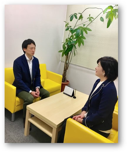 成婚者様インタビューの様子